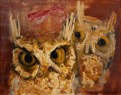 Alfons van Meirvenne - twee uilen
